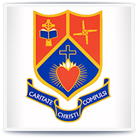 Sacred Heart College logo.